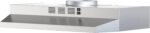 30 inch Range Hood Under Cabinet, Ducted/Ductless Convertible Stainless Steel Kitchen Range Hood with Rocker Button Control