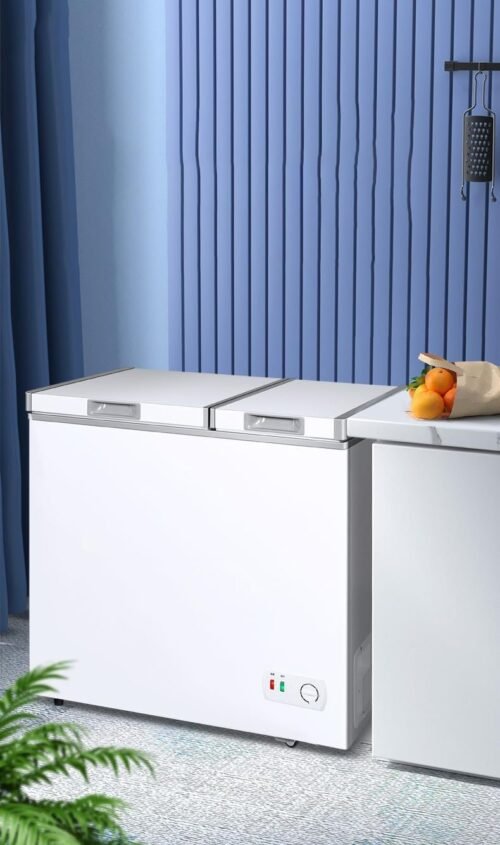 10 Cu Ft Deep Freezer Removable Basket Wire Seven Level Temperature for Home Kitchen Office Portable Refrigerator