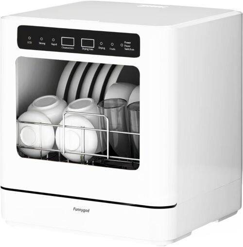 Dishwasher Countertop dishwasher Portable small automatic cleaning 4 cleaning modes and drying and disinfection mode Automatic