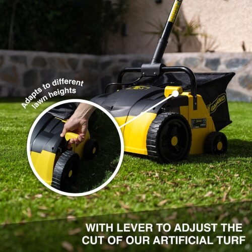 Vacuum Sweeper by Roll & Comb, Corded Electric Lawn Rake for Artificial Grass - Image 4