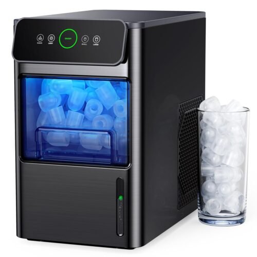 Ice Maker Coutertop Machine - Portable Ice Cube Maker, 20lbs of Bullet Ice per Day