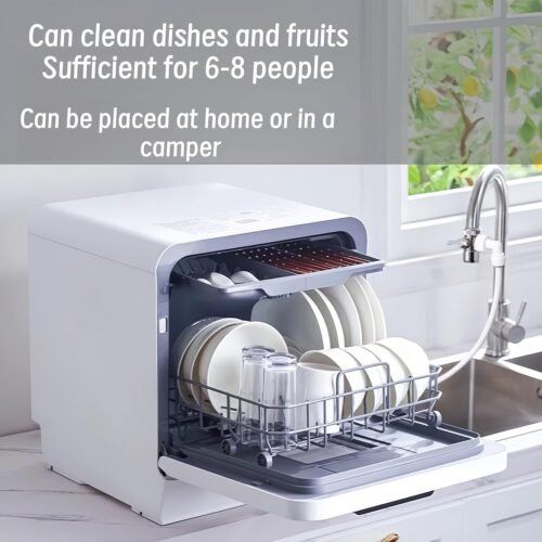 Dishwasher Countertop dishwasher Portable small automatic cleaning 4 cleaning modes and drying and disinfection mode Automatic - Image 5