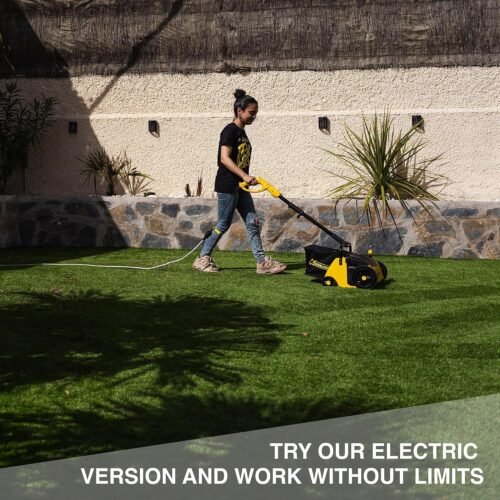 Vacuum Sweeper by Roll & Comb, Corded Electric Lawn Rake for Artificial Grass - Image 2