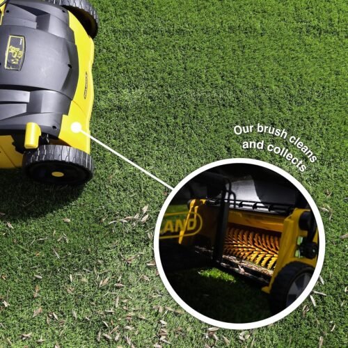 Vacuum Sweeper by Roll & Comb, Corded Electric Lawn Rake for Artificial Grass - Image 5